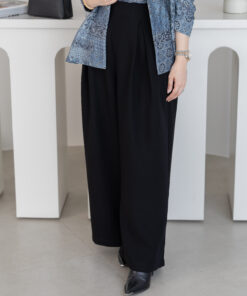 Alternative view of bamboo black pant